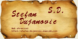 Stefan Dujanović vizit kartica